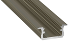 Lumines profile type B anodized inox, 3 m