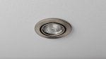Ceiling lighting point fitting VEPA round adjustable satin