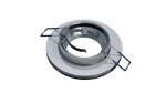 Ceiling lighting point fitting GIRO glass round black