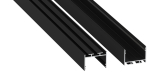 Profile LUMINES type alba black lacquered 6,17 m