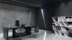 Lumines profile type Subli lacquered black, 2,02 m