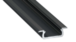 Lumines profile type Z anodized black, 3 m