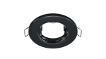 Ceiling lighting point fitting SARA round Fixted black