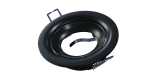 Ceiling lighting point fitting RICO cast round adjustable matt black