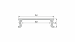 Lumines profile type MODI lacquered white, 2,02 m