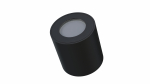 Ceiling spotlight fixture SPOT LUNA round Fixted black