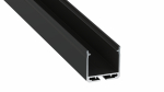 Lumines profile type Dileda lacquered black, 1 m