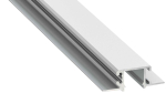 Lumines profile type MONO anodized silver without perforation 1 m