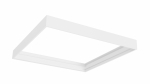 Surface frame for 60x60 LED panels - aluminum, white, foldable