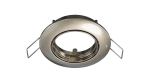 Ceiling lighting point fitting OPRA cast round adjustable satin