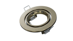 Ceiling lighting point fitting VEPA round adjustable brass