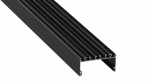 Lumines profile type LARGO lacquered black, 3 m