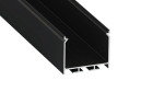 TEKKNI NORS Set, black, transparent cover, 2.02 m