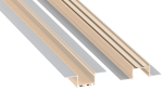 Profile LUMINES type akin Light Ivory lacquered 1 m