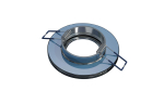 Ceiling lighting point fitting ROVO glass round black