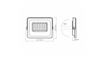 LED Floodligh 20W NW SMD IP65, White