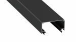 Lumines profile type LARGO M2 lacquered black, 2,02 m