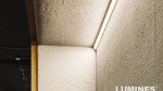 Lumines profile type AGO white lacquered, 3 m