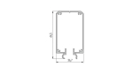 Lumines profile type Talia M2 anodized silver, 1 m