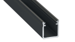 Lumines profile type Y anodized black, 1 m