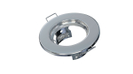 Ceiling lighting point fitting SARA round Fixted chrome