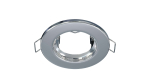 Ceiling lighting point fitting SARA round Fixted chrome