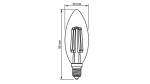 LED source E14 6W G35 Filament Warm White