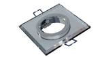 Ceiling lighting point fitting RIA glass square white - transparent