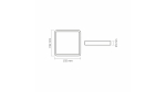 Panel LED 18W Surface  Square Neutral