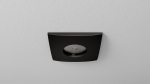 Ceiling lighting point fitting XANA cast square Fixted black, IP44