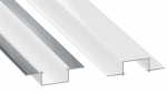 Profile LUMINES type HIRO white lacquered without perforation 2,02 m