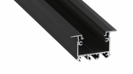 Lumines profile type inTALIA lacquered black, 2,02 m