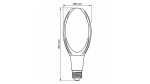 LED source E27 50W A108 Neutral White