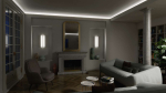Lumines profile type LOGI anodized silver, 3 m