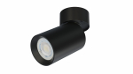 Bendable/rotatable ceiling spotlight fixture SPOT LUMI rotating black