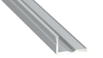 Lumines profile type E anodized silver, 3 m