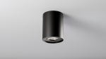Ceiling spotlight fixture SPOT TUBE round black