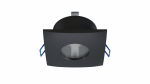Ceiling lighting point fitting XANA cast square Fixted black, IP44