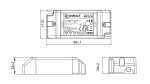CobaltElectro PFV 12V 8W IP20 LED power supply  B