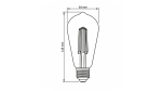 LED source E27 6W ST64 Filament DIM NW