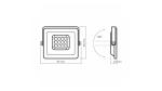 LED Floodligh 10W NW SMD IP65, White