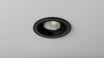 Ceiling lighting point fitting RICO cast round adjustable matt black