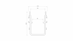 Lumines profile type Strada M3 anodized silver, 3 m