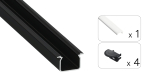 TEKKNI UHRE Set, black, milky cover, 3 m