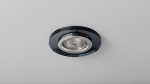 Ceiling lighting point fitting ROVO glass round black