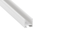 Lumines profile type FLEXA lacquered white, 6,15 m
