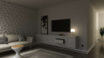 Lumines profile type Flaro lacquered white, 3 m