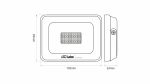 LED Floodligh DRAGO 3Y 10W Neutral white SMD IP65 SLIM, black