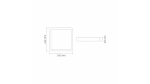 Panel LED 12W Surface  Square Neutral