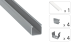 TEKKNI HELSE Set, silver, frozen cover, 3 m 2.0